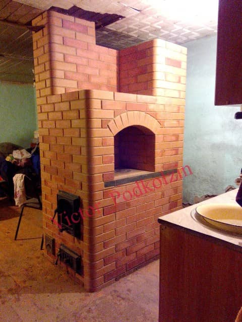 Кирпичная печь. Печник В. Подколзин