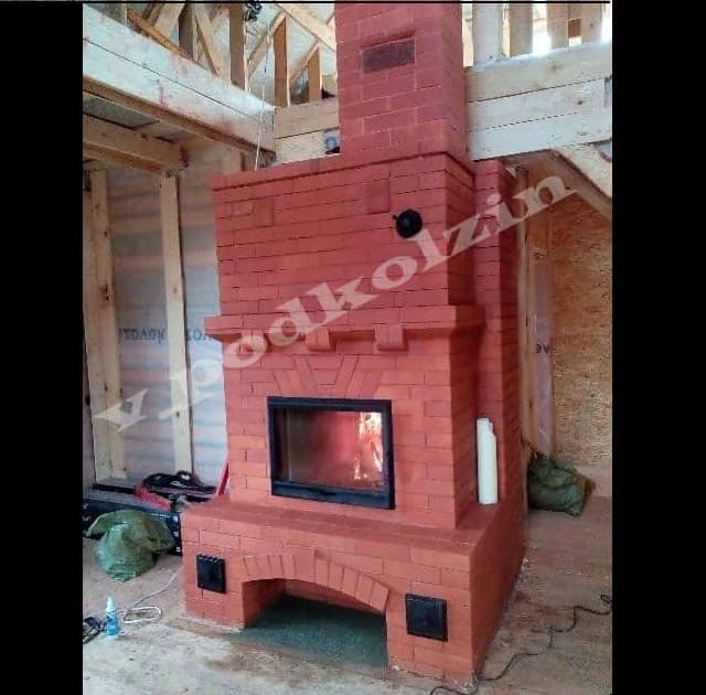 Кладка печи-камина из кирпича. Услуги печника на юге Московской области Кладка печи-камина из кирпича. Услуги печника на юге Московской области